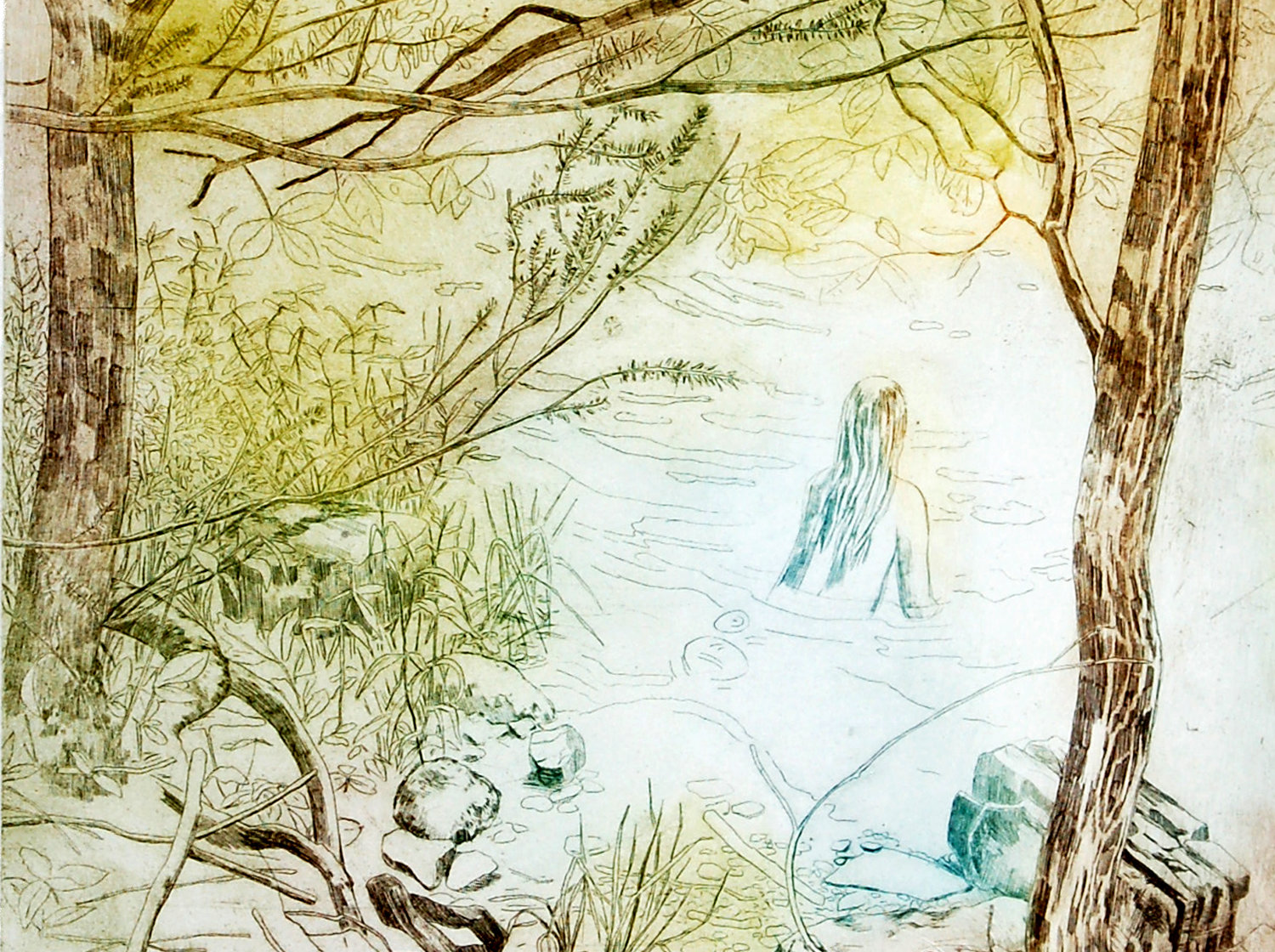 Lindsey Potoff, Return, etching